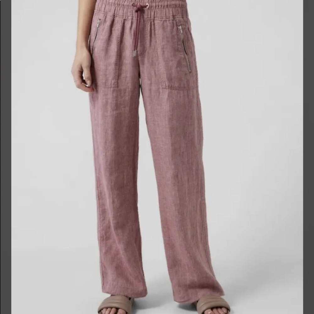 ATHLETA  Cabo Linen Wide Leg Pant